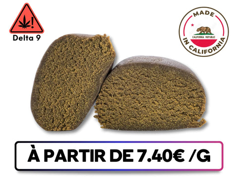 Hash Amnesia Sift D9 – pollen Deep Amnesia, goût sucré et frais, brun foncé, enrichi en Delta 9 THC (alternatif THC, THV+, THVN10), puissant et 100 % légal. 