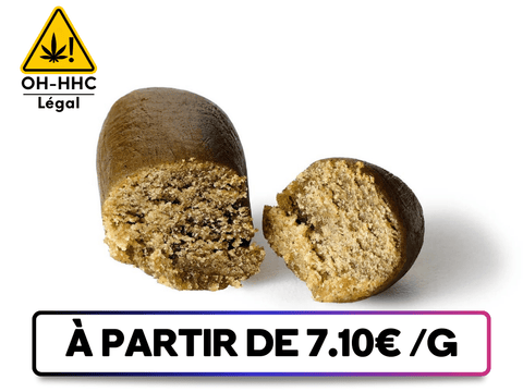 Image du Frozen Hash OH-HHC de Greenbuds.fr, un produit puissant avec un fort taux de OH-HHC pour un effet d'entourage unique.