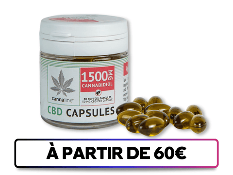 Gélules CBD -  50mg / Gélule - 1500MG