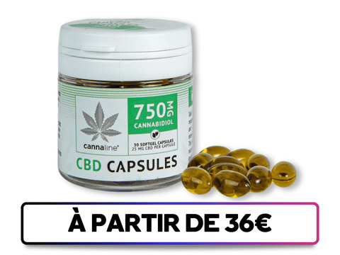 Gélules CBD -  25mg / Gélule - 750MG